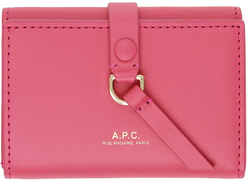 Lompakko A.P.C. Noa Trifold Simple Wallet Vaaleanpunainen | PXAWV-F63557, 0