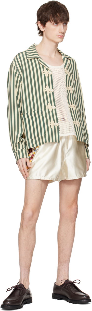 Paita Bode Bode Soda Stripe Trillium Shirt Vihreä | MRS25SH014, 3