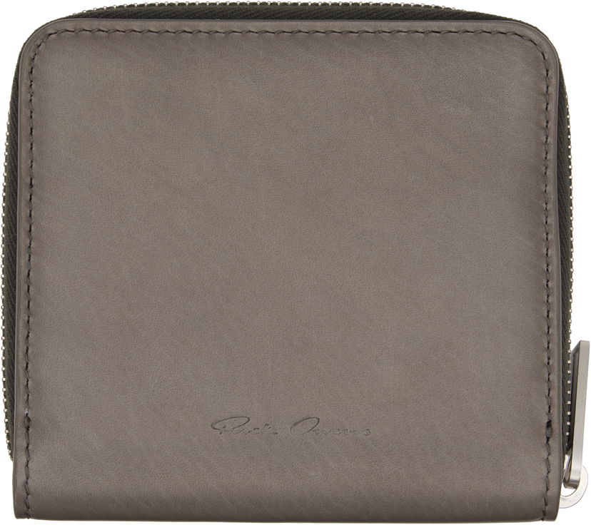 Lompakko Rick Owens Rick Owens Concordians Zipped Wallet Harmaa | RA02E0716 LCA