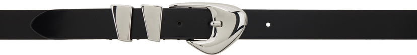Vyöt BY FAR Moore Black Leather Belt Musta | 23CRMOOWBLW