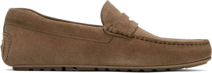 Tennarit ja kengät BOSS BOSS Suede Loafers Ruskea | 50541750
