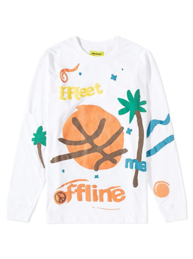 T-paita MARKET Meet Me Offline Tee Valkoinen | 398000330-2