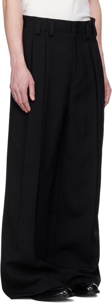 Housut Jil Sander Jil Sander Wool Pleated Trousers Musta | J21KA0265_J40160, 1