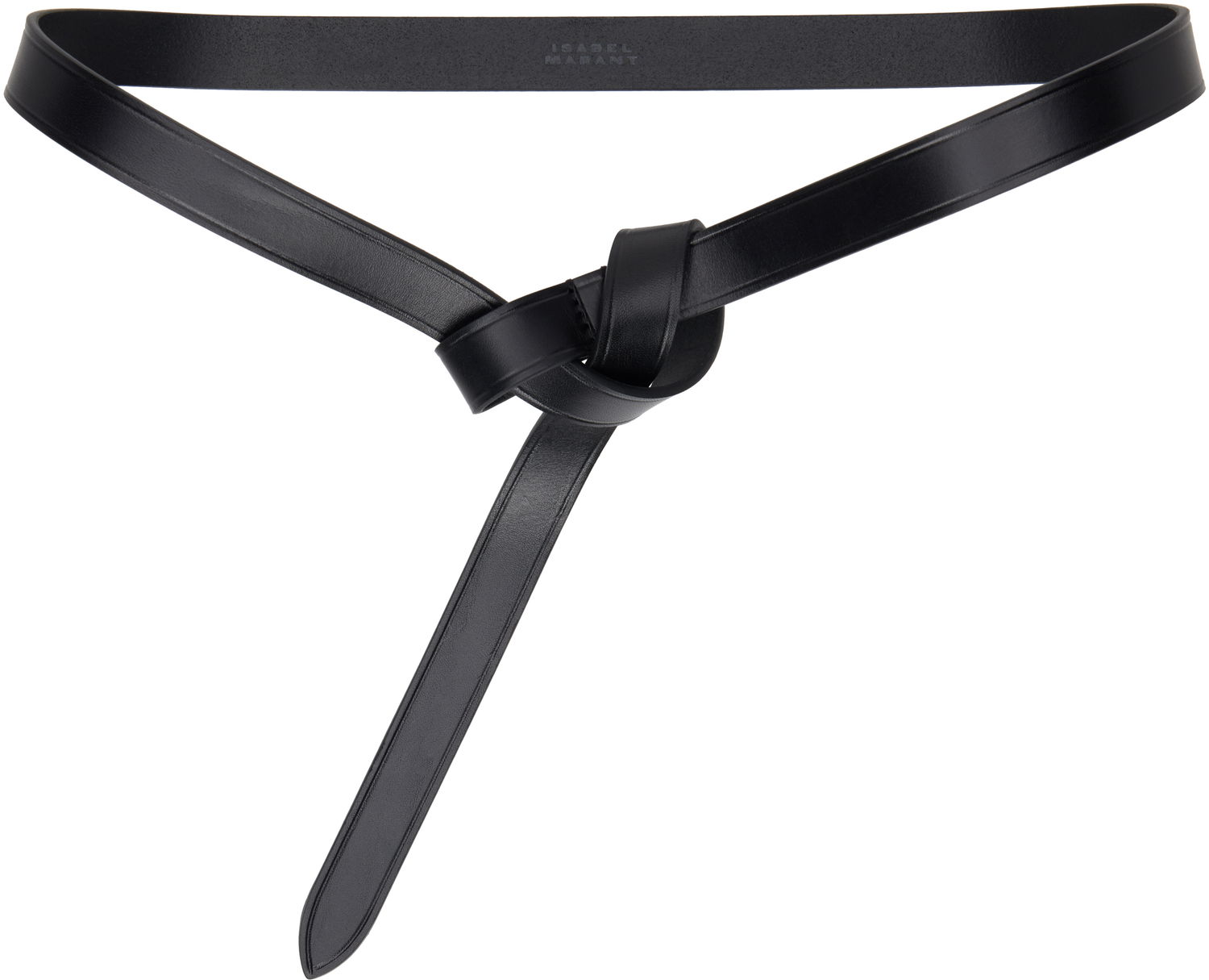 Vyöt ISABEL MARANT Kirka Leather Knot Tie Belt Musta | 24ACE248CFA-A3B65A, 0