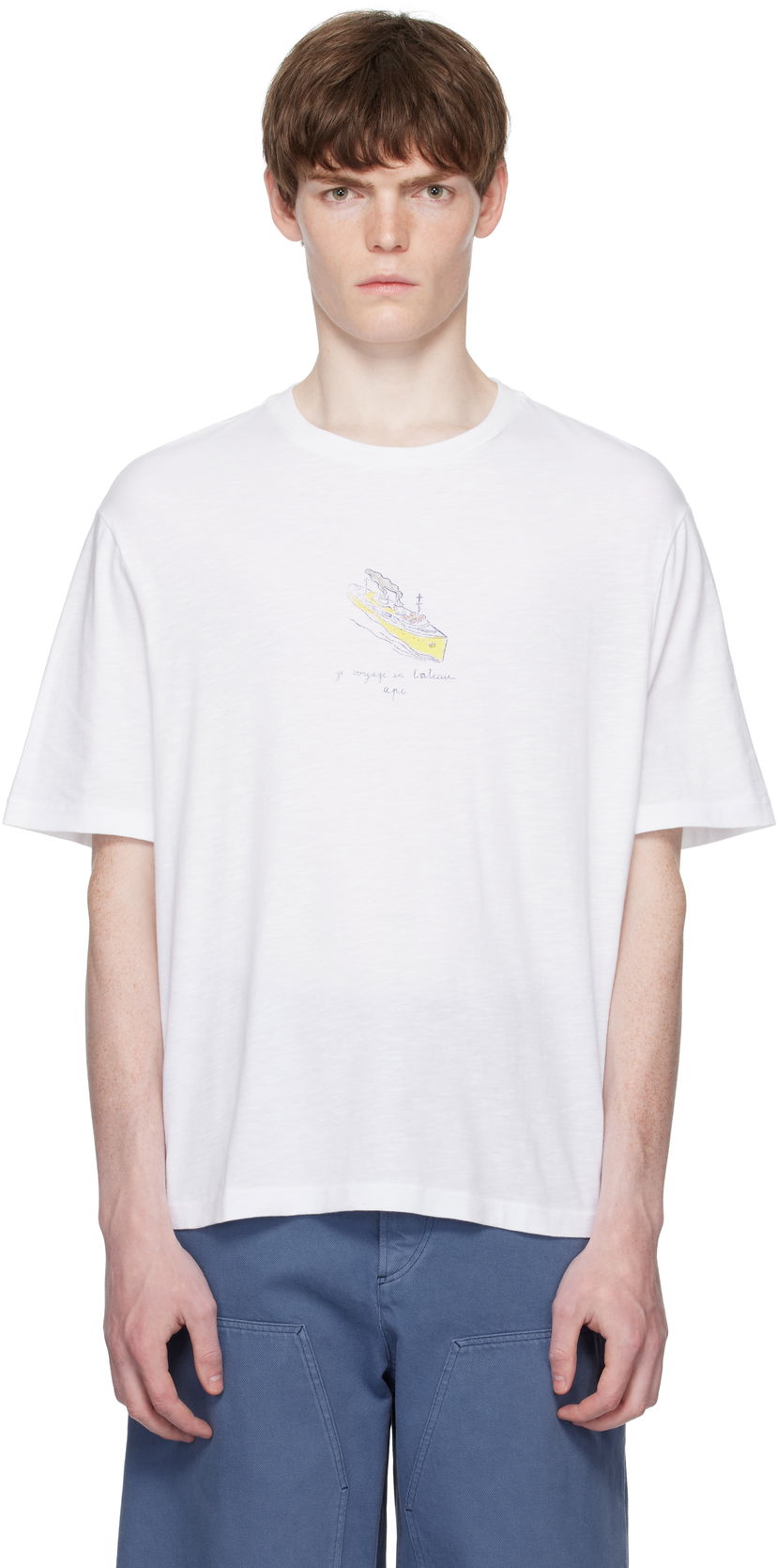 T-paita A.P.C. A.P.C. Jack Graphic T-Shirt Valkoinen | COHJC-H26517