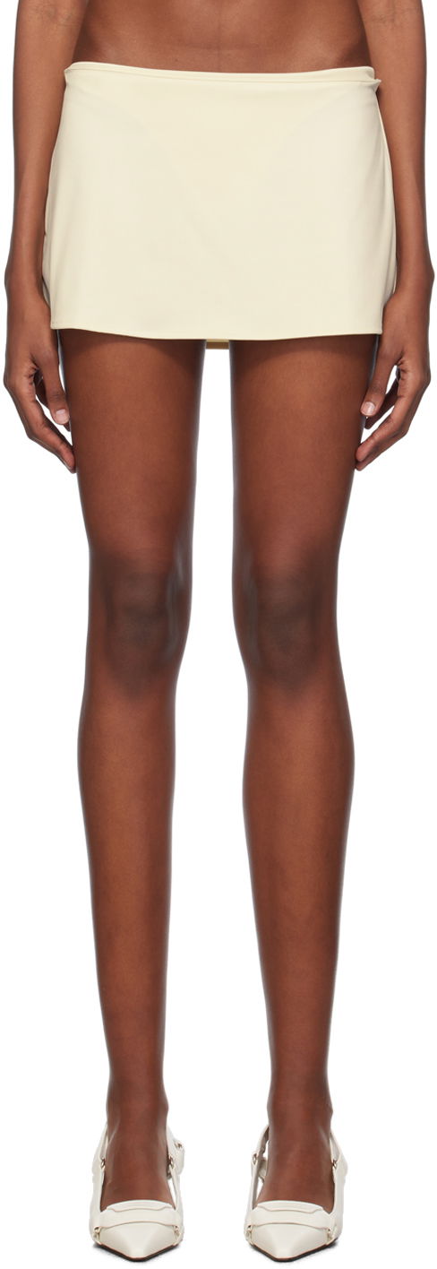 Hame GUIZIO Guizio Micro Miniskirt Beige | F22301K021