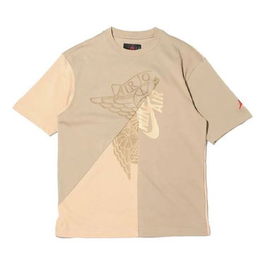 T-paita Jordan Travis Scott Short-Sleeve Top Beige | CW3168-247, 0