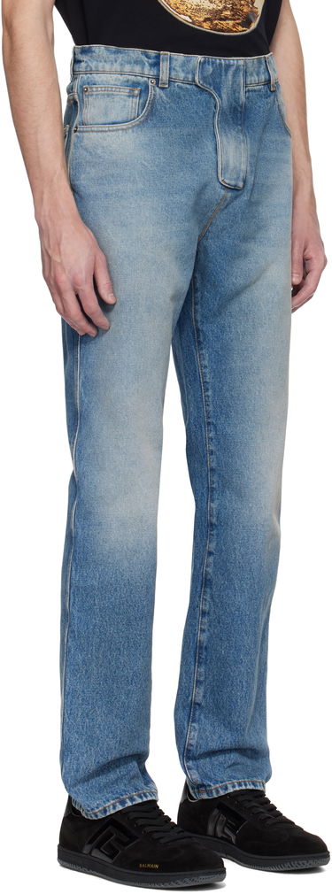 Jeans Balmain Balmain Regular Fit Jeans Sininen | EH0MI083DF44, 1