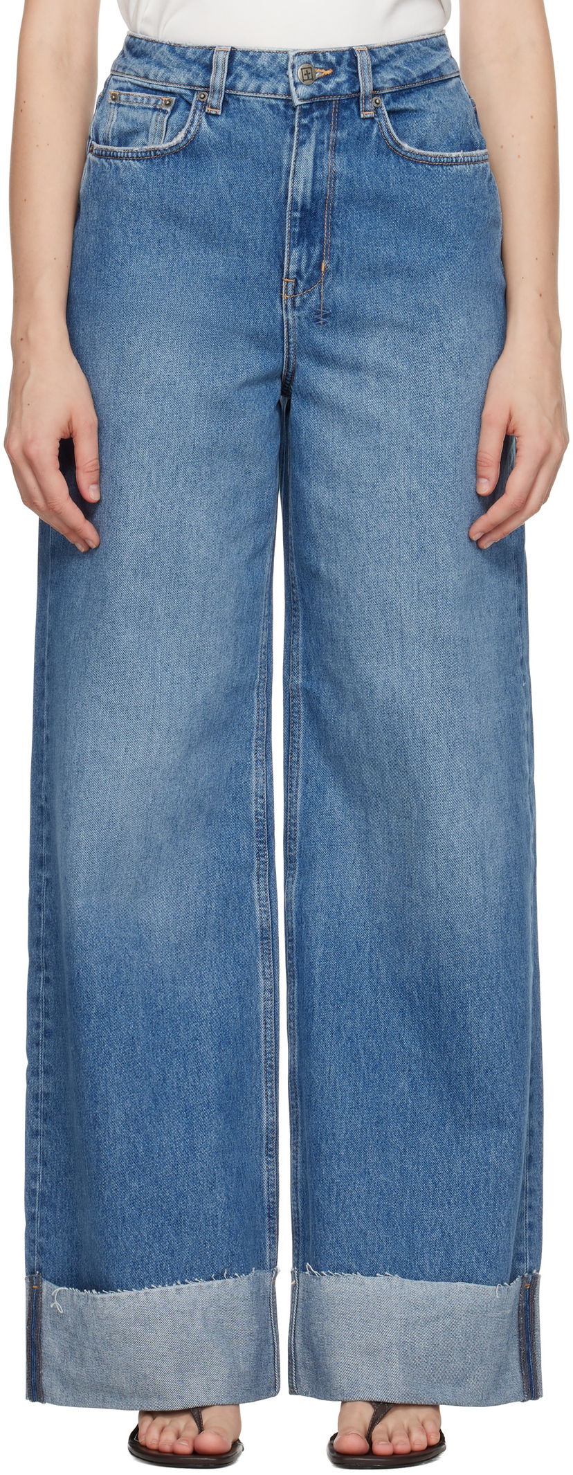 Jeans Ksubi Strider Tidal Cuffed Jeans Sininen | WPF25DJ005