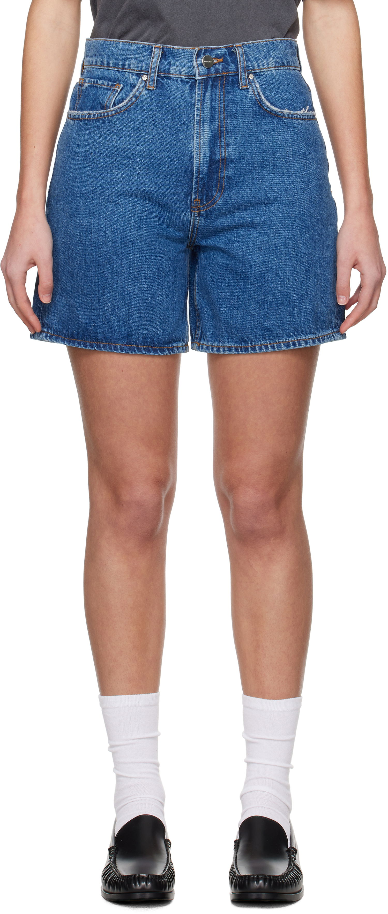 Shortsit Anine Bing ANINE BING Kat Denim Shorts Sininen | A-05-10677-WHD6, 0