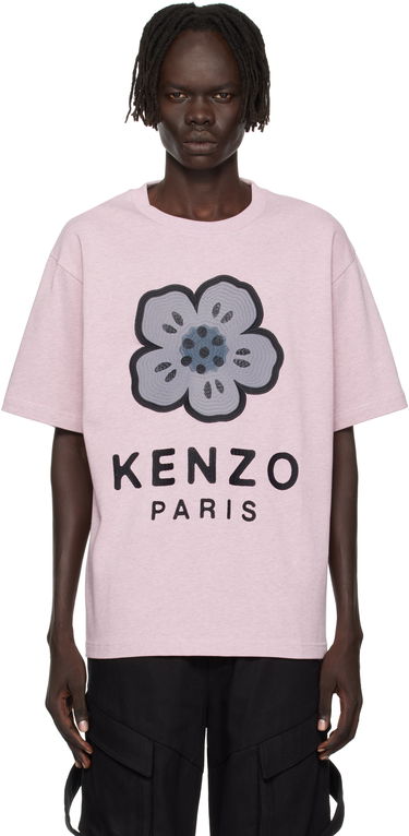 T-paita KENZO Kenzo Paris 'Boke Flower' Embroidered Oversized T-Shirt Vaaleanpunainen | FF65TS4574SI, 0