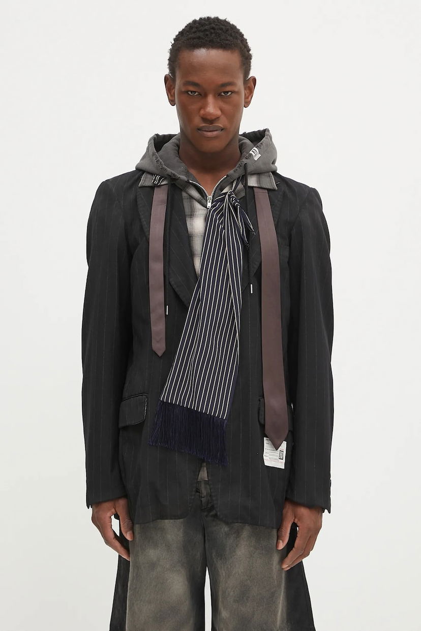 Takki Maison MIHARA YASUHIRO Maison MIHARA YASUHIRO Triple Layered Jacket Musta | A14JK031