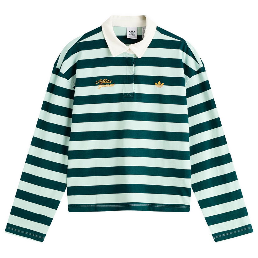 Poolopaita adidas Originals Women's Long Sleeve Graphic Polo Vihreä | KF2326