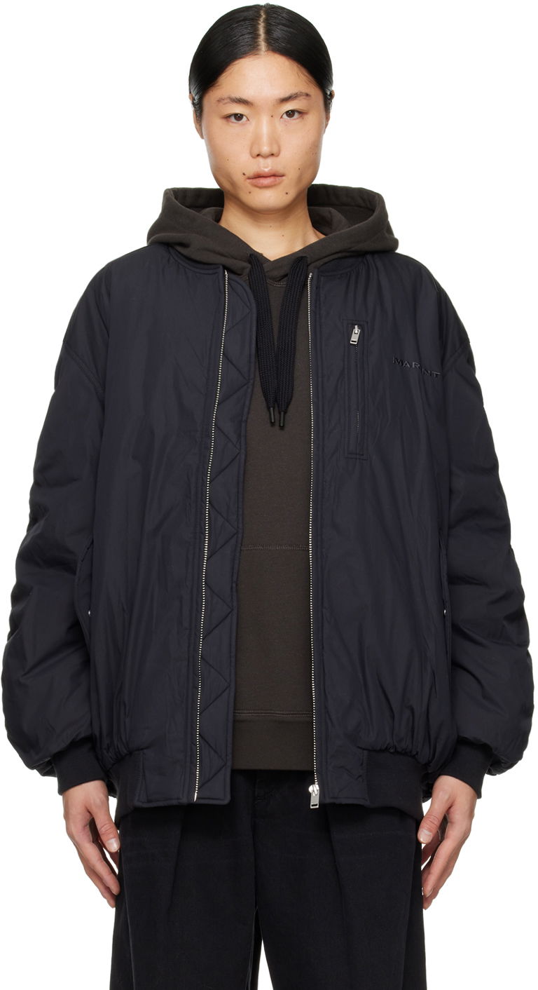 Bomber-takki ISABEL MARANT Bakya Bomber Jacket Musta | 24PVE0249HA-B1D03H, 0