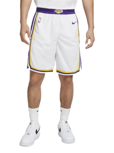 Shortsit Nike Los Angeles Lakers Men's NBA Swingman Shorts Valkoinen | AJ5616-100