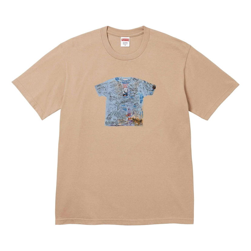T-paita Supreme 30th Anniversary First T-Shirt Beige | SUP-SS24-184