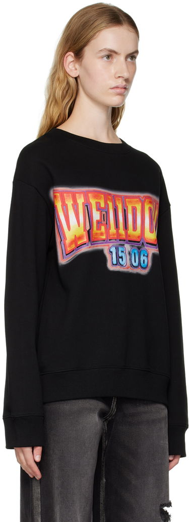 Villapaita We11done We11done Crewneck Sweatshirt with Graphic Print Musta | WD-TS3-22-765-U-BK, 1