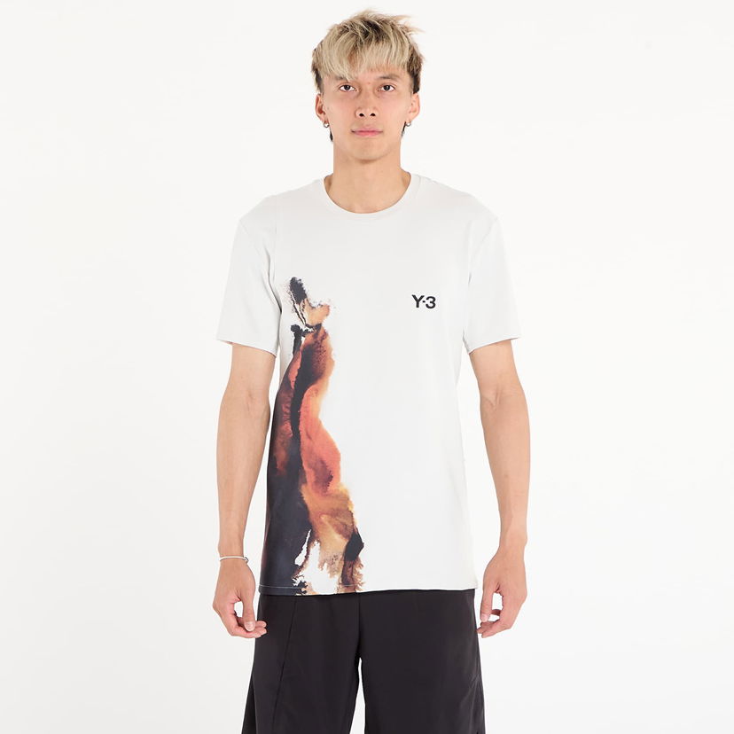 T-paita Y-3 Y-3 Flft Graphic T-Shirt Valkoinen | JN2990