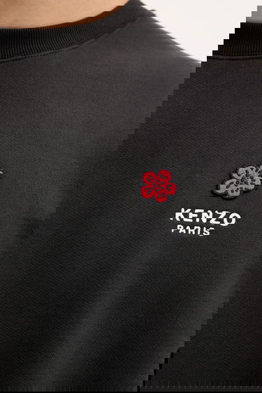 Huppari KENZO Kenzo Crewneck Sweatshirt with Applique Musta | FF65SW2604MC, 4