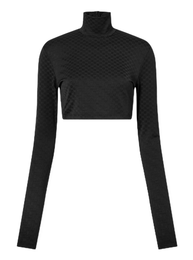 Crop top Ambush Mini Monogram Crop Top Musta | BWAD041F22JER0011010