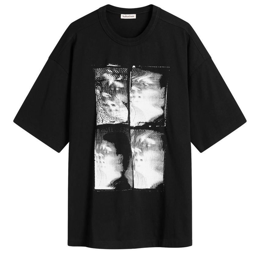 T-paita YMC YMC Triple Faces T-Shirt, Size Small Musta | P6ZAD-01