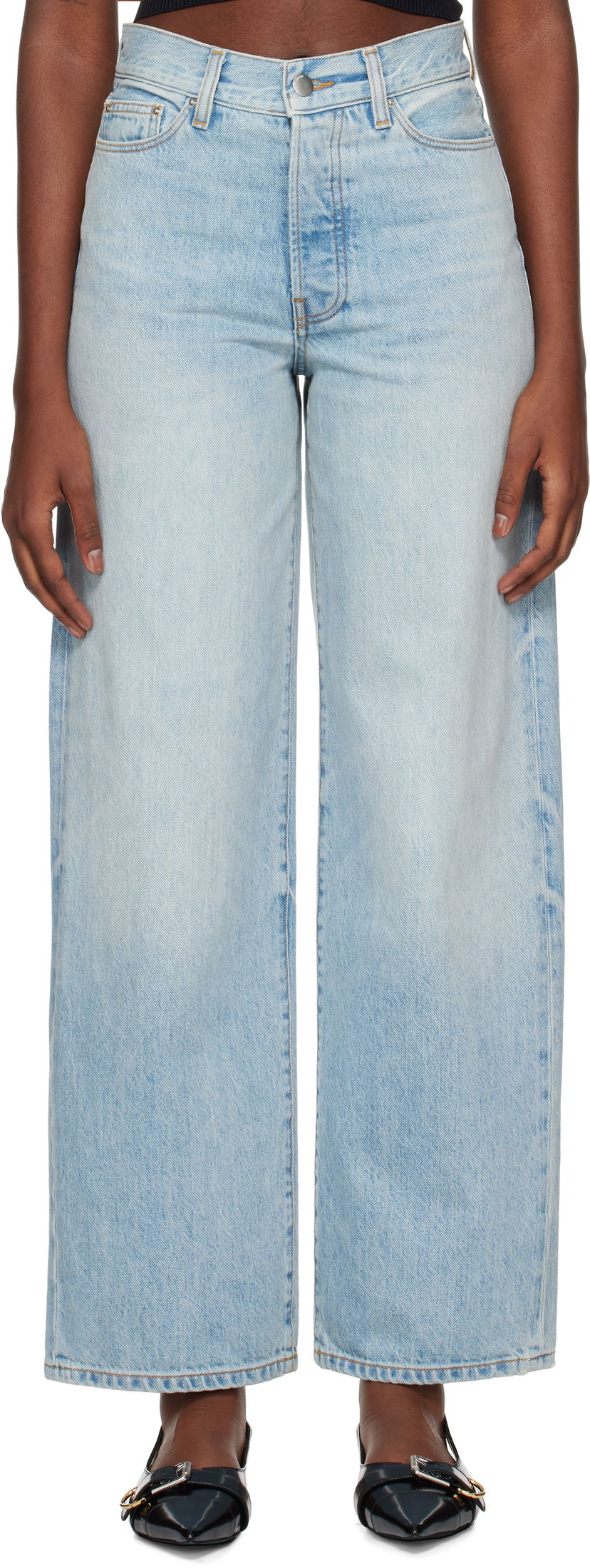 Jeans AMIRI Wide Straight Jeans Sininen | AWDNGH1006