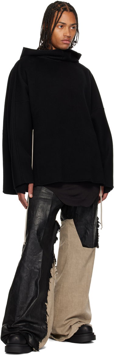 Huppari Rick Owens Concordians Cashmere Tunic Hoodie Musta | RR02E1502 DWS, 3