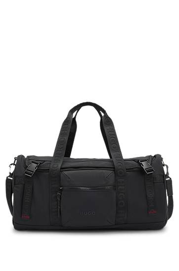 Matkalaukku BOSS HUGO Holdall with Logo Straps Musta | 50547297