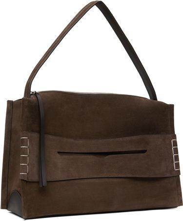 Olkalaukku JW Anderson JW Anderson Large Loafer Suede Shoulder Bag Ruskea | HB0717-LA0364, 4