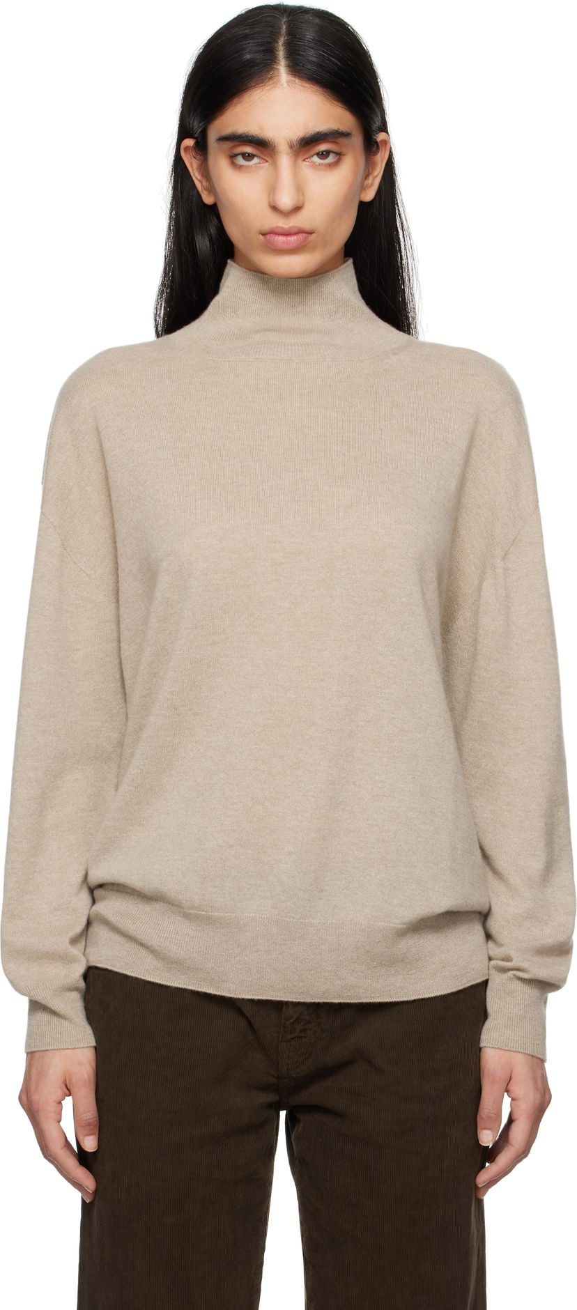 Villapaita The Row The Row Jabari Turtleneck Sweater Beige | 8664-Y751