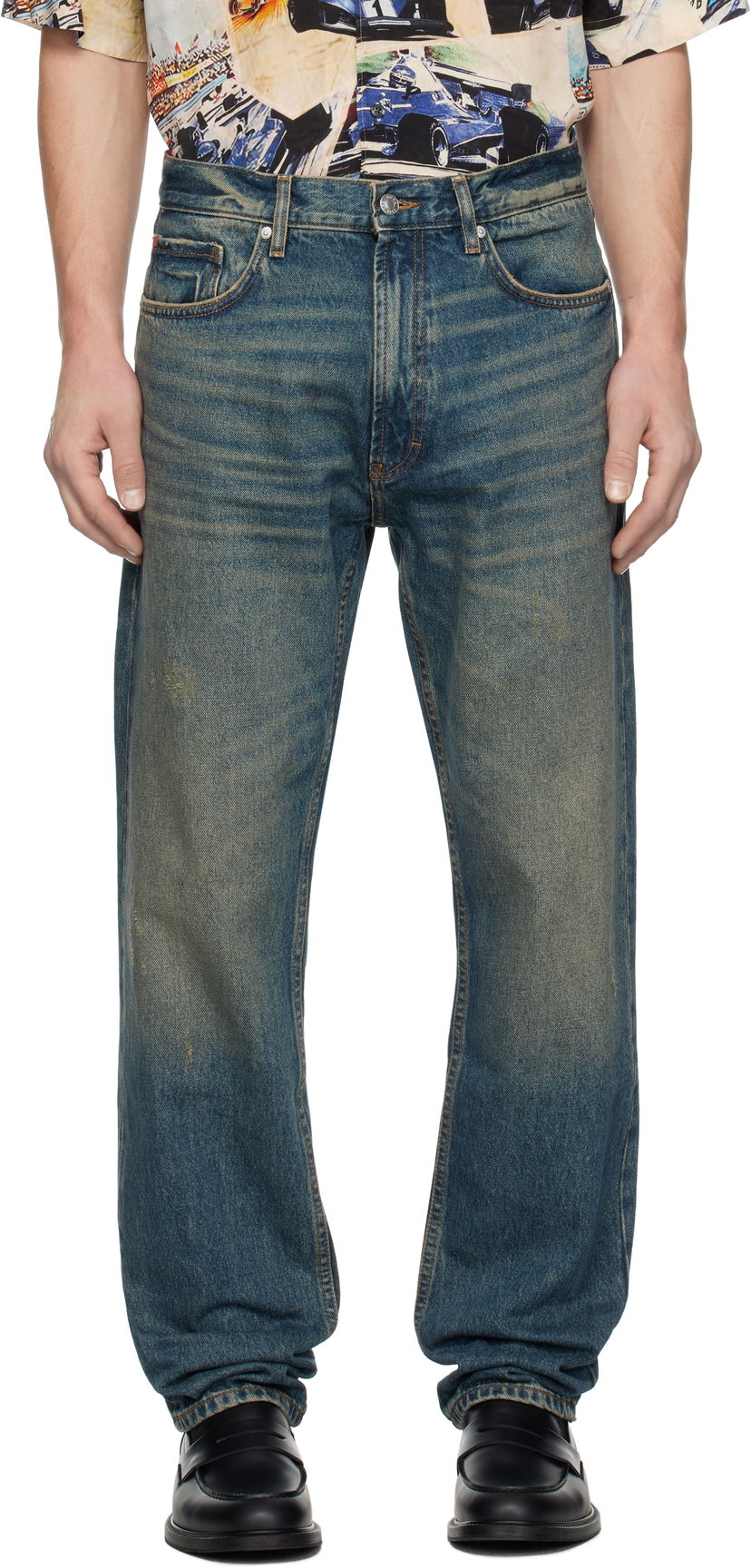 Jeans BOSS Hugo Straight-Leg Jeans Sininen | 50538646
