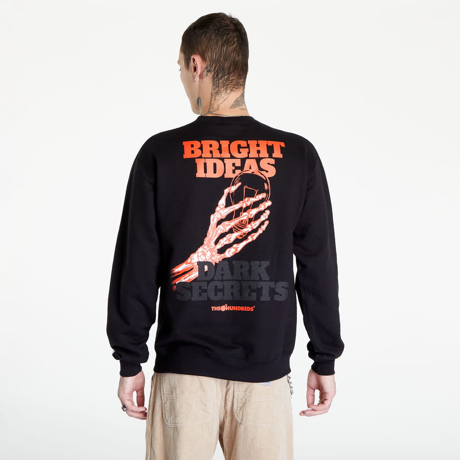 Huppari THE HUNDREDS Bright Ideas Crewneck Sweatshirt Musta | T22F202038 BLK, 1