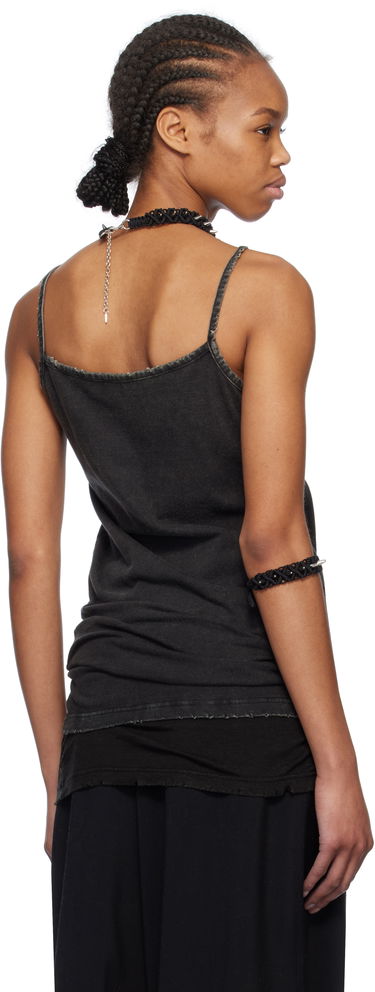 Tankkitoppi We11done We11done Layered Sleeveless Tank Top Musta | WD-TT0-25-703-W-BK, 2