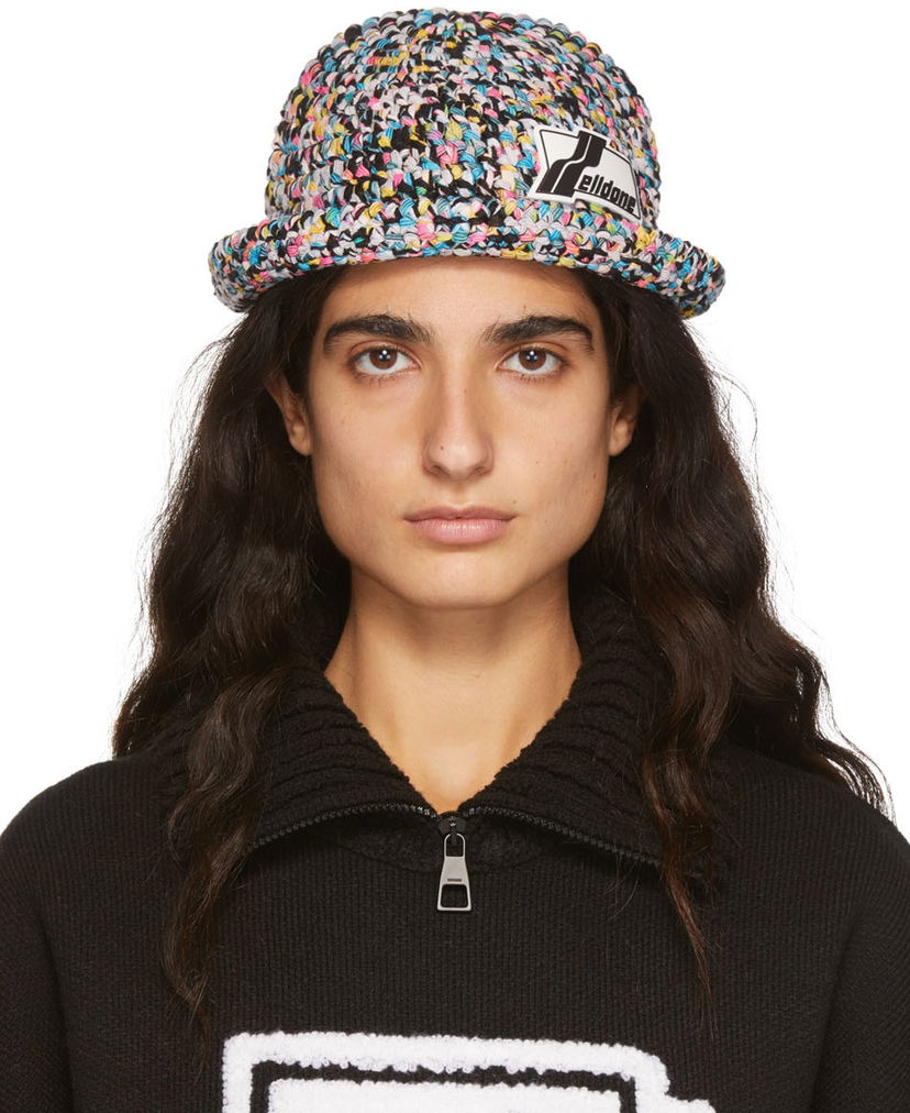 Hattu We11done We11done Crochet Logo Bucket Hat Monivärinen | WD-KH1-22-650-U-WH