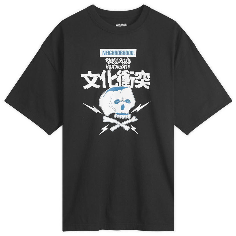 T-paita Neighborhood Rebel Dread Hardware Graphic T-Shirt, Size Large Musta | 242PCDRN-ST03S-BLK