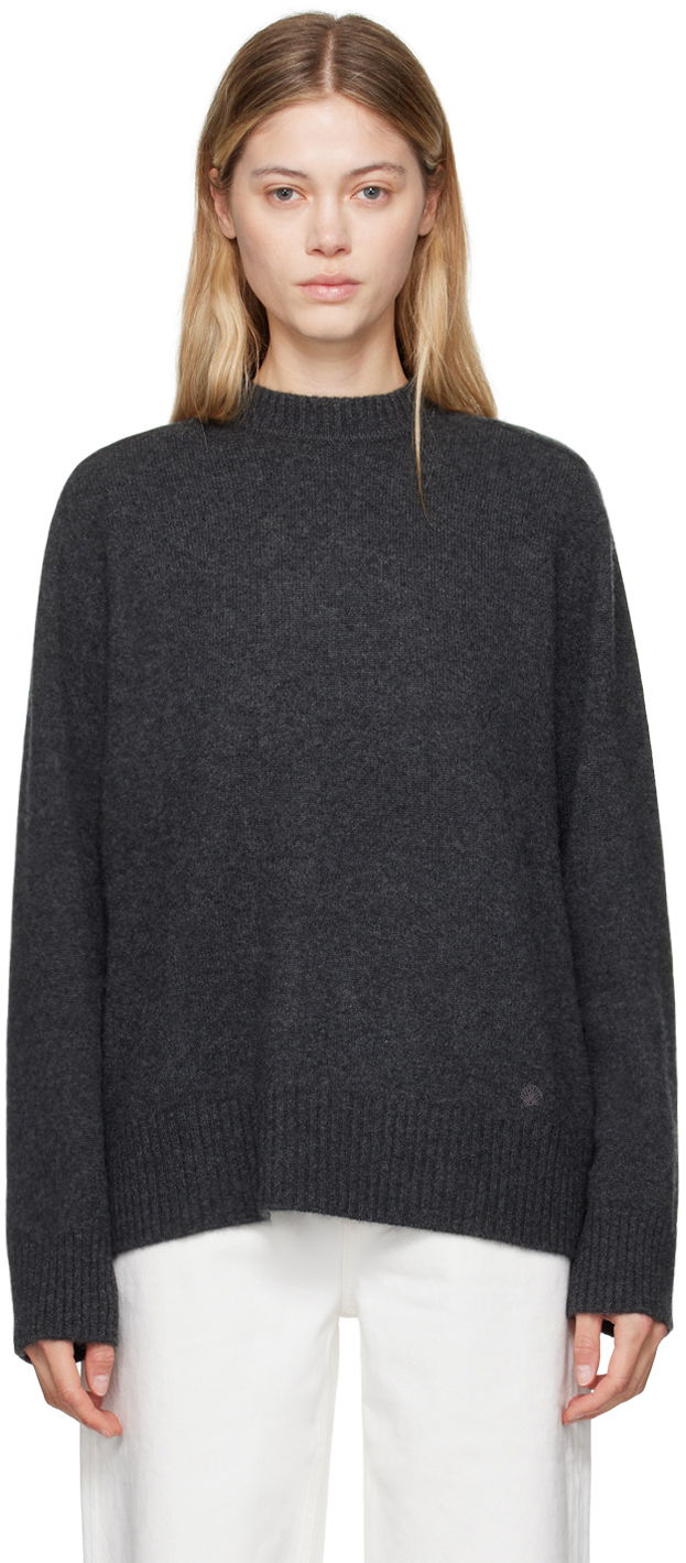 Villapaita Loulou de Saison Loulou de Saison Baltra Crewneck Sweater Harmaa | BALTRA