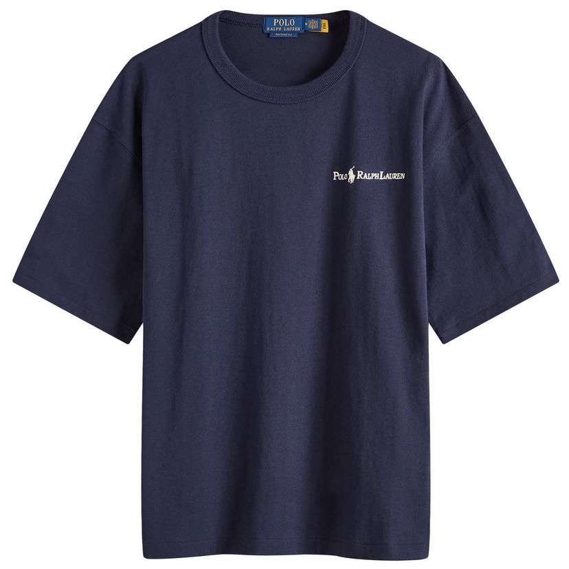 T-paita Polo by Ralph Lauren Ralph Lauren Relaxed Fit Chest Logo T-Shirt Tummansininen | 710964714002