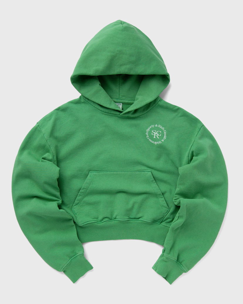 Huppari Sporty & Rich SRHWC Cropped Hoodie Vihreä | WS070S405SV