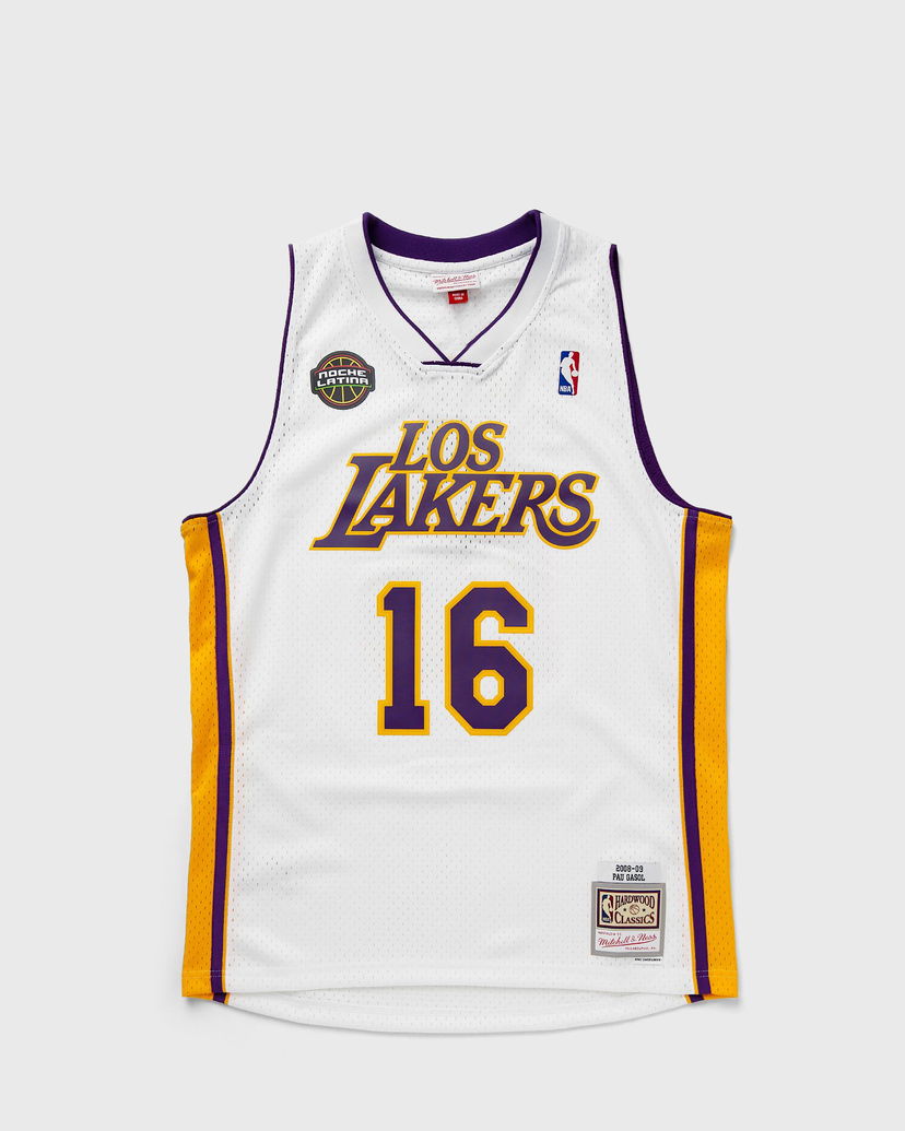 Jersey Mitchell & Ness NBA SWINGMAN JERSEY LOS ANGELES LAKERS 2008-09 PAU GASOL #16 Valkoinen | SMJY7554-LAL08PGAWHIT