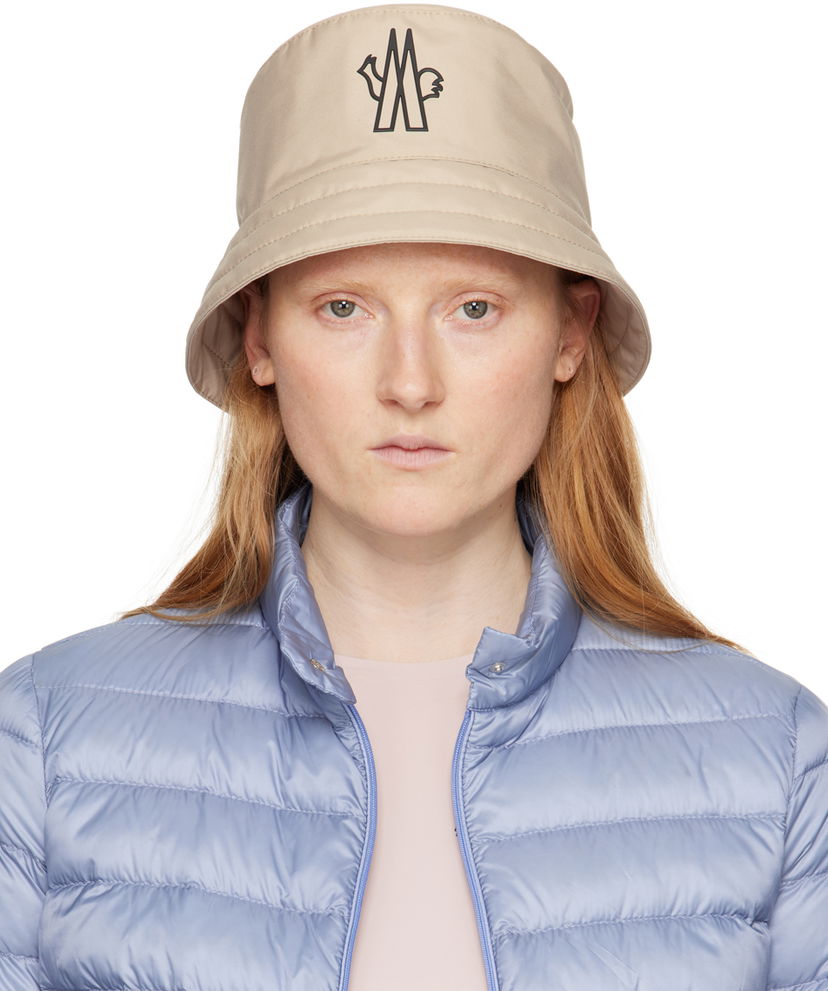 Hattu Moncler Bonded Bucket Hat Beige | J10983B0000153694