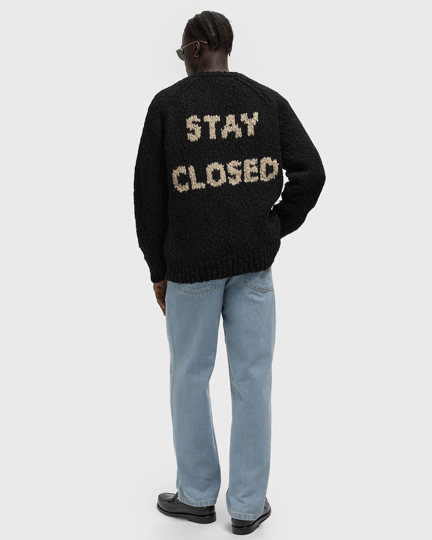 Villapaita CLOSED Chunky Knit Crewneck Raglan Jumper Musta | C86804-94B-SI-100, 1