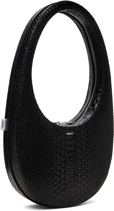 Käsilaukku Coperni Coperni Python Embossed Swipe Bag Musta | COPBA01F6047, 1