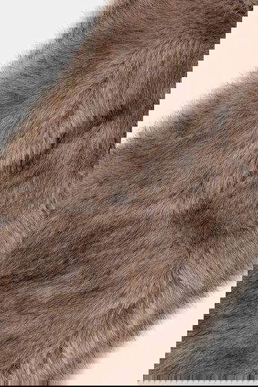 Huivi STAND STUDIO Lone Patterned Faux Fur Scarf Ruskea | 66566.9397, 2