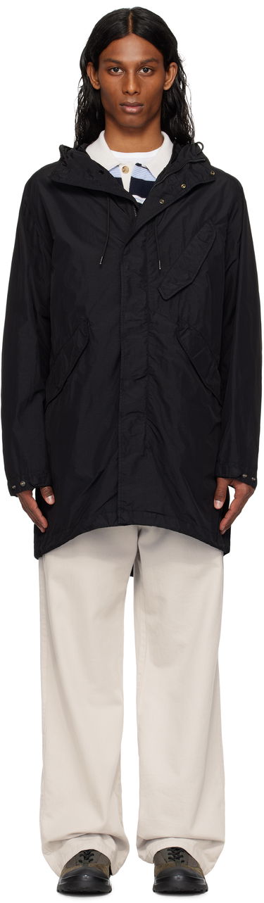 Tuulitakki C.P. Company C.P. Company Flatt Nylon Goggle Fishtail Parka Musta | 18CMOW064A-005991G, 0