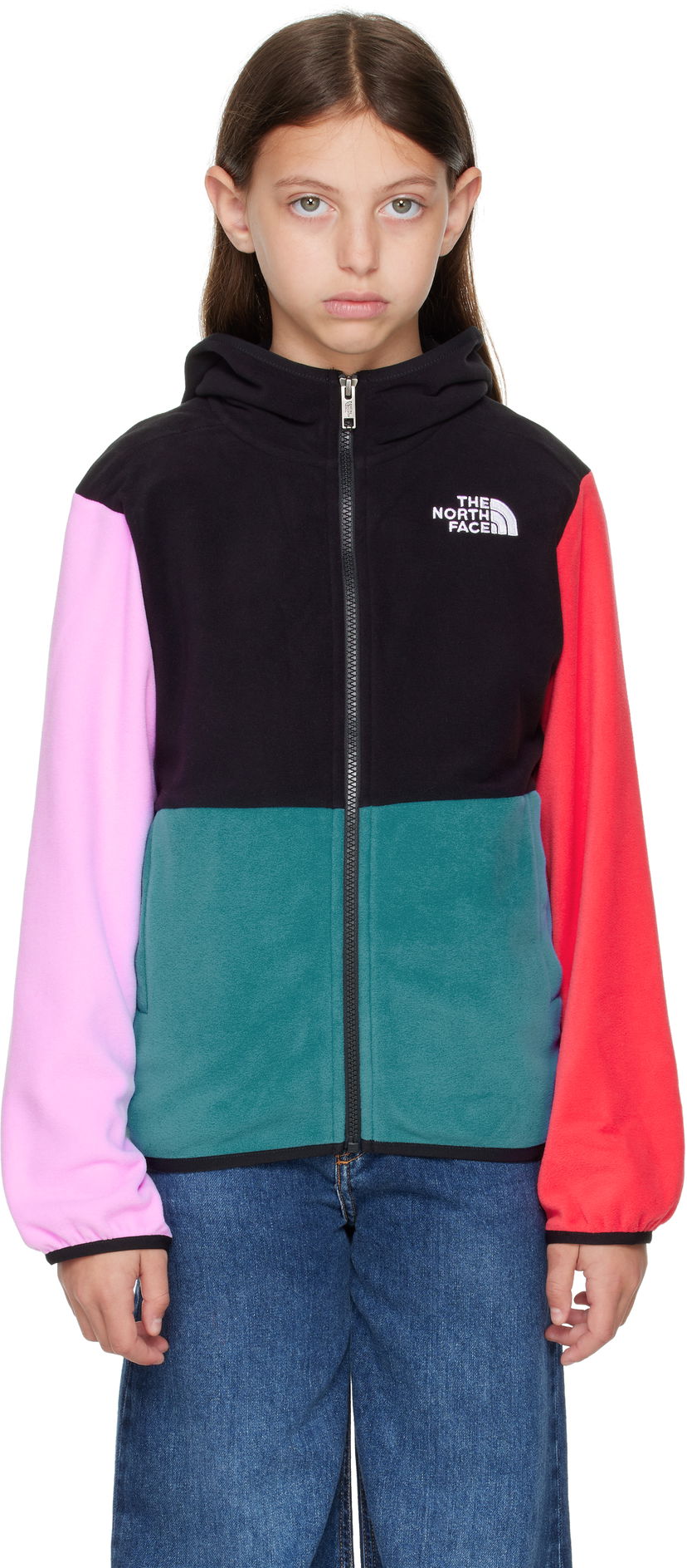 Takki The North Face Kids' Glacier Full-Zip Hooded Fleece Jacket Monivärinen | NF0A8AZK