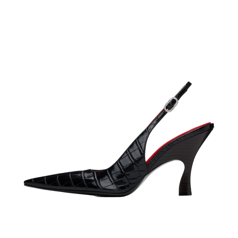 Tennarit ja kengät Stella McCartney Elsa Pointed Toe Slingback Heels Musta | 810524AP0AU0