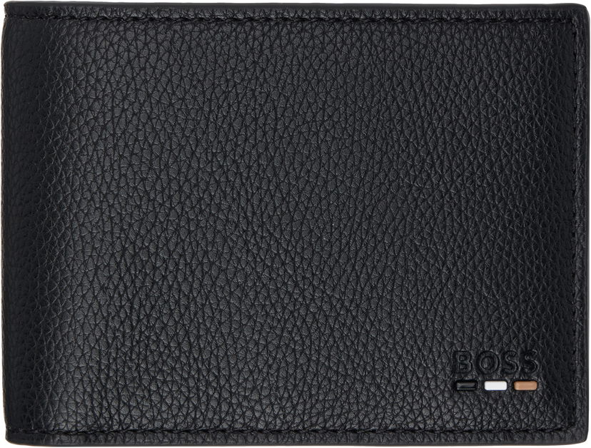 Lompakko BOSS Leather Bifold Wallet Musta | 50536512