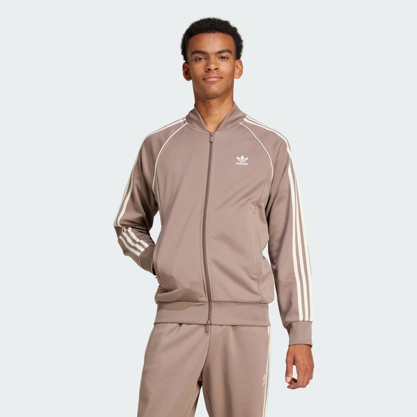 Bomber-takki adidas Performance Classics SST Track Jacket Ruskea | JP2519