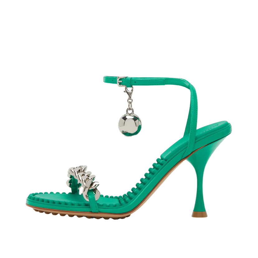 Tennarit ja kengät Bottega Veneta Dot Heeled Sandals "Green" Vihreä | 667178 VBSF0