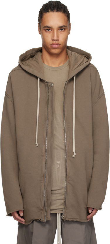 Huppari Rick Owens Rick Owens DRKSHDW Hollywood Peter Zip-Up Hoodie Ruskea | DU01E3289 F, 0